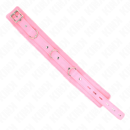 Collare Con Guinzaglio 65 Cm Con Restrizioni Rosa 36-42 Cm X 5,5 CM