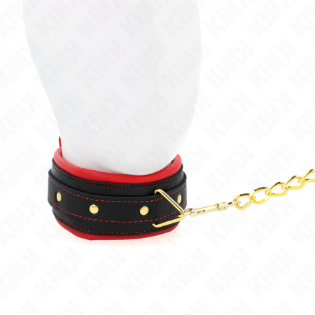 KINK - COLLAR WITH PLAIN FABRIC LEASH ADJUSTABLE 33-48 CM X 5.7 CM