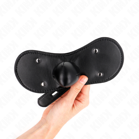 Maschera Bocca Ball Gag Con Serratura Regolabile 42-60 Cm