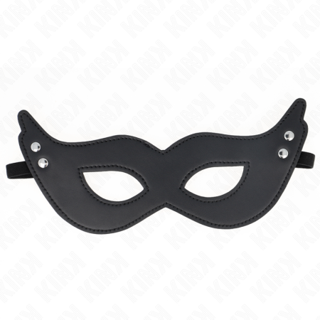 Maschera In Similpelle Con Rivetti Modello 1 26 X 8 Cm