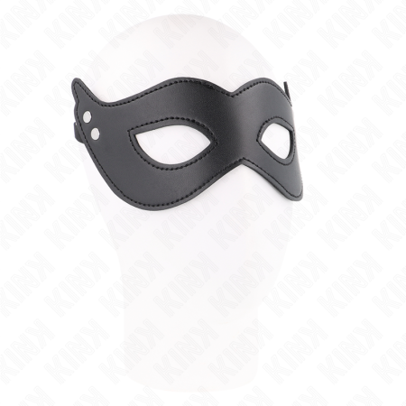 Maschera In Similpelle Con Rivetti Modello 1 26 X 8 Cm