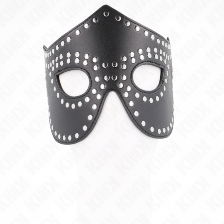 KINK - LEATHERETTE MASK WITH RIVETS MODEL 2 30 x 12 CM