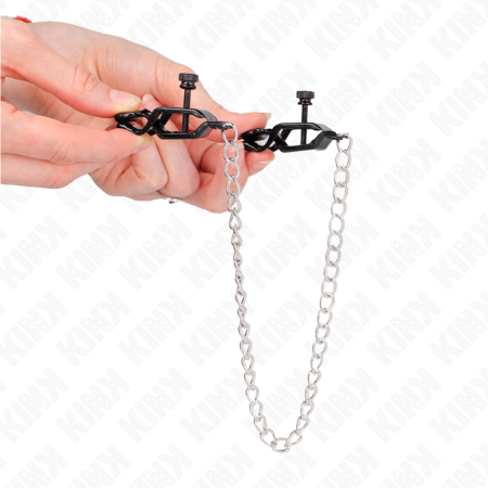 KINK - FLAT CHAIN NIPPLE CLAMPS SILVER 30 CM