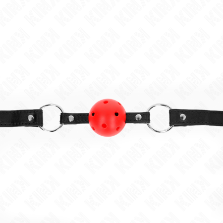 KINK - HOLLOW HARD RED BALL 4.5 CM GAG MODEL 1 63.5 X 2 CM