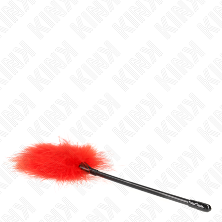 Piume Rosse Tickle Utilizzate Per Il Kit Bondage 27 Cm