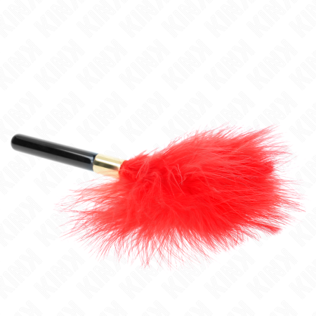 KINK - RED GOLD METAL TICKLE FEATHERS 18 CM