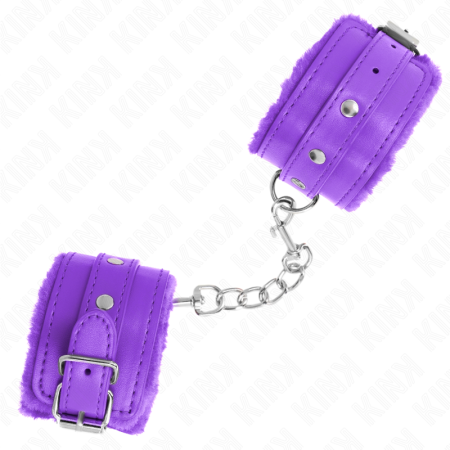 Poggipolsi Premium Imbottiti In Pelliccia Viola Con Cintura Viola Regolabile 17-29 Cm X 6 Cm