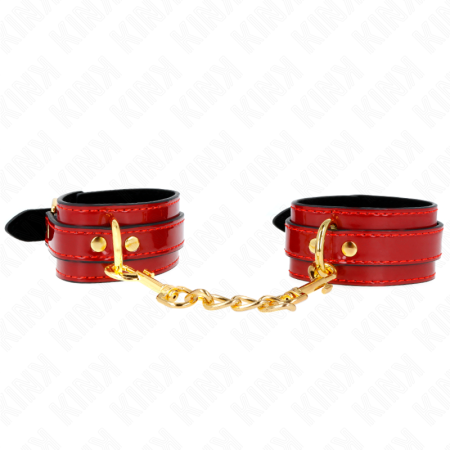 Polsini Joanna Angel Rosso Regolabile Con Catena Oro 16.5-26 Cm X 4 Cm