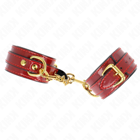 Polsini Joanna Angel Rosso Regolabile Con Catena Oro 16.5-26 Cm X 4 Cm