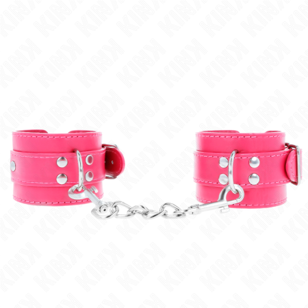 Tenuta Da Polso Rosa Lampone Con Fodera Rosa Lampone Regolabile 20-28 Cm X 5,5 Cm