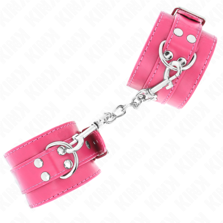 Tenuta Da Polso Rosa Lampone Con Fodera Rosa Lampone Regolabile 20-28 Cm X 5,5 Cm