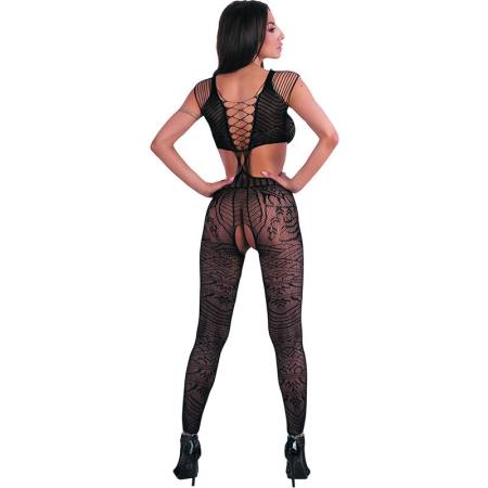 Bodystocking Tubiana Nero Taglia Unica