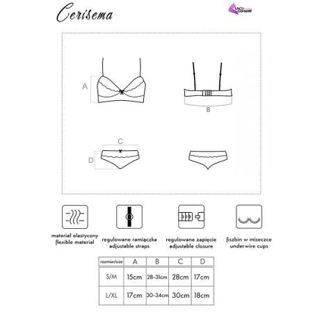 Cerisema Lc 21005 Reggiseno + Slip Corallo S/M