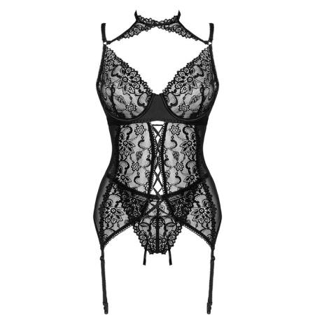 Collezione Giellandra For The Senses Corsetto + Panty Nero