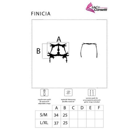 Finicia Lc90725 Reggicalze Nero L/Xl