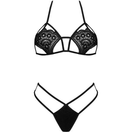 Jimena LC 20216 Reggiseno + Perizoma Nero Taglia Unica