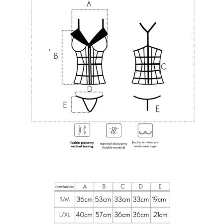 Laura LC 20215 Corsetto + Perizoma S/M