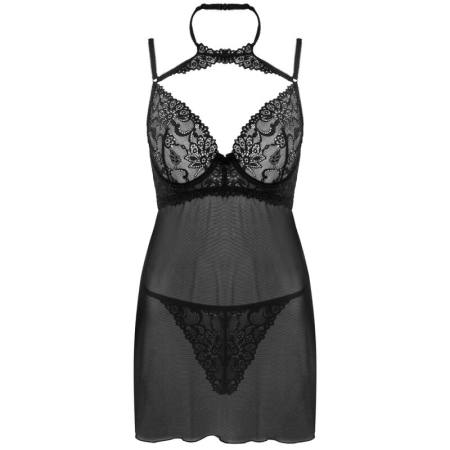 Set Binella Babydoll + Perizoma Nero