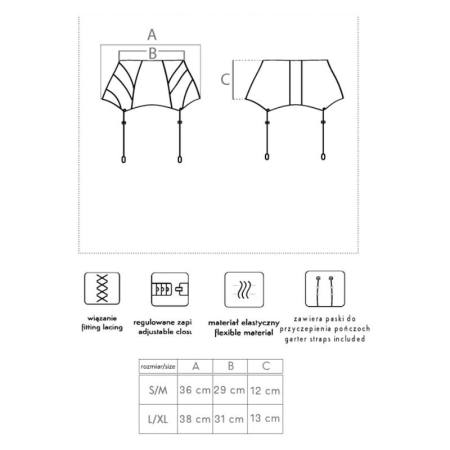 Sevem Lc 90277-1 Giarrettiere Nero L/Xl