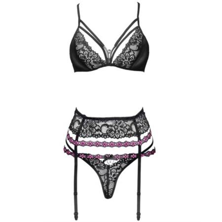 Snehana Lc 90443 Reggiseno + Reggiseno + Slip Nero