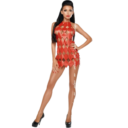 ME-SEDUCE - GWEN DRESS BARE BACK RED L/XL