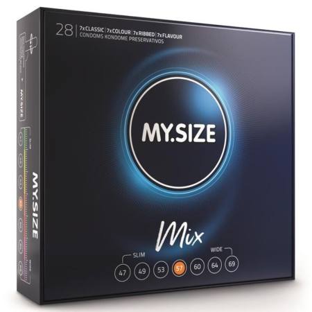 MY SIZE - MIX PRESERVATIVI 57 MM 28 UNIT