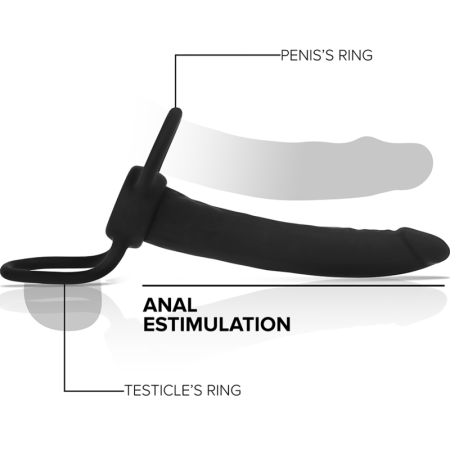 Dildo Anale Cobi Onyx Con Anello Per Cazzo e Testicoli 13 CM in Silicone