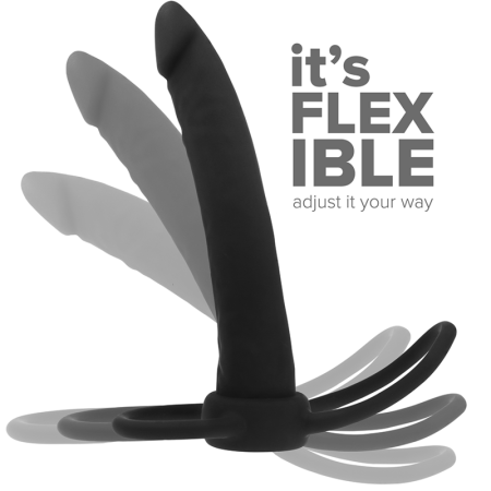 Dildo Anale Cobi Onyx Con Anello Per Cazzo e Testicoli 13 CM in Silicone