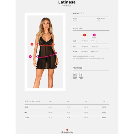 Latinesa Babydoll & Perizoma M/L