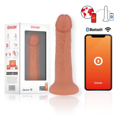 Dildo Vibratore Medio BOgotá 9 Velocità Naturale 22 CM -O- 4.5 CM - App Gratuita