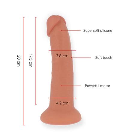 Dildo Vibratore Medio BOgotá 9 Velocità Naturale 22 CM -O- 4.5 CM - App Gratuita