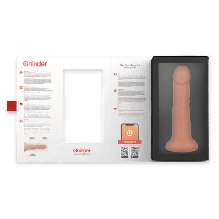 Dildo Vibratore Medio BOgotá 9 Velocità Naturale 22 CM -O- 4.5 CM - App Gratuita