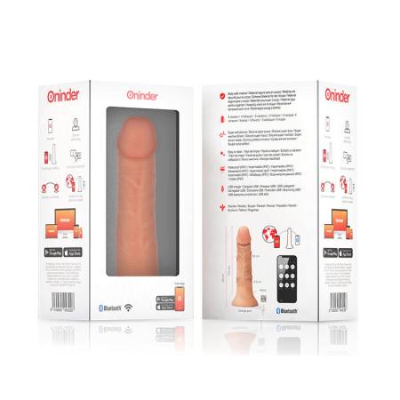 Dildo Vibratore Medio BOgotá 9 Velocità Naturale 22 CM -O- 4.5 CM - App Gratuita