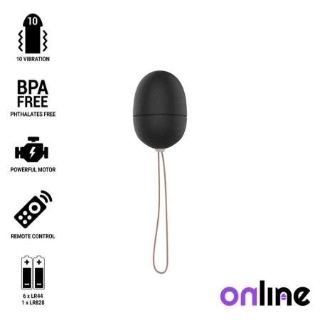 ONLINE - REMOTE CONTROL VIBRATING EGG S BLACK