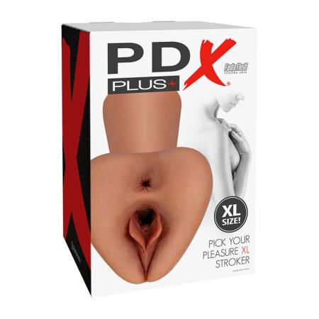 PDX PLUS - PICK YOUR PLEASURE XL REALISTIC STROKER BROWN