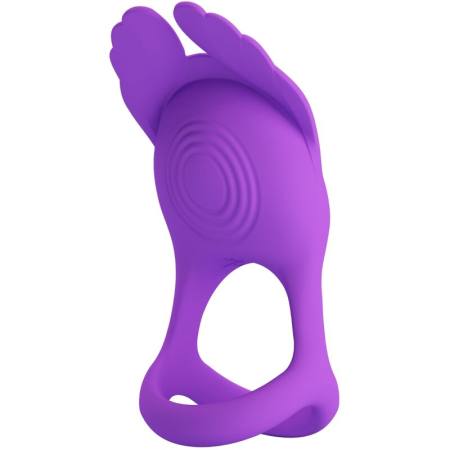 Anello Per Pene Vibrante 7 Vibrazioni In Silicone Viola