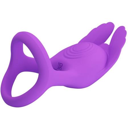 PRETTY LOVE - VIBRANT PENIS RING 7 VIBRATIONS PURPLE SILICONE