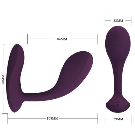 Baird G-Spot 12 Vibrazioni Ricaricabile App Lila