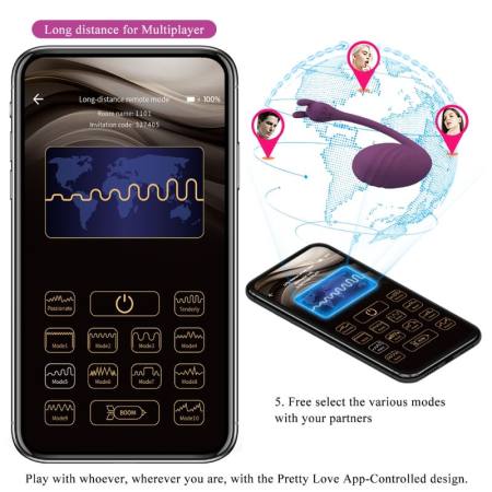 Catalina Vibrator App Telecomando Viola