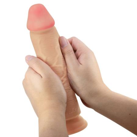 Dildo Realistico Serie Sliding Skin Con Ventosa Scorrevole Della Pelle Flesh 23,4 Cm