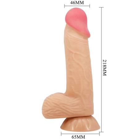 Dildo Realistico Sliding Skin Series Con Ventosa Scorrevole Della Pelle 20,6 CM