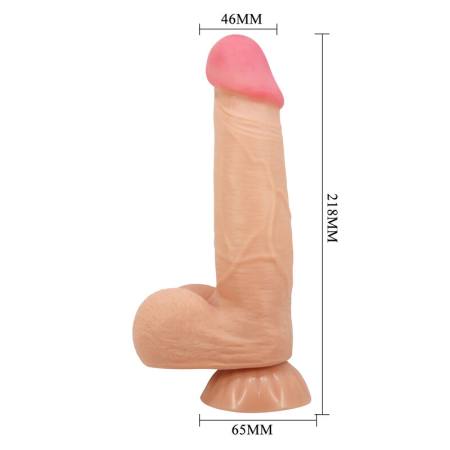 Dildo Realistico Sliding Skin Series Con Ventosa Scorrevole Della Pelle 21,8 Cm