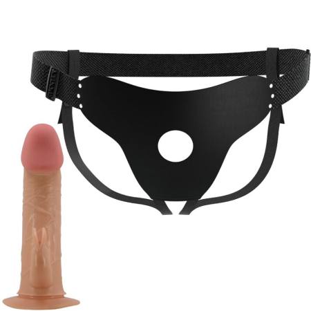 PRETTY LOVE - MAVIS HARNESS UNIVERSAL BRIEFS WITH DILDO 19 CM NATURAL