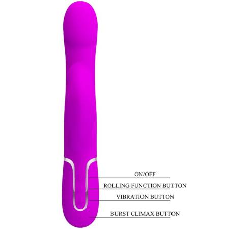 PRETTY LOVE - RABBIT VIBRATOR PEARLS VIOLET