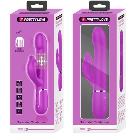 PRETTY LOVE - RABBIT VIBRATOR PEARLS VIOLET