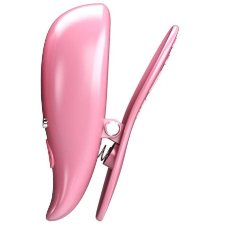 PRETTY LOVE - LEAF VIBRATING NIPPLE CLAMPS PINK