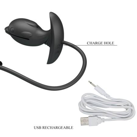 Plug Anale Delfin Gonfiabile E Ricaricabile