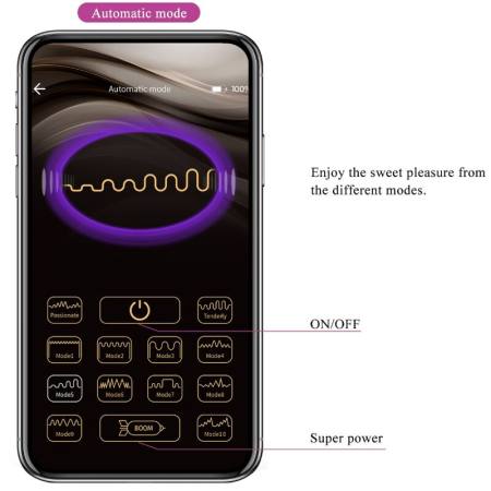 PRETTY LOVE - BILLY VIBRATION REMOTE CONTROL PURPLE - FREE APP