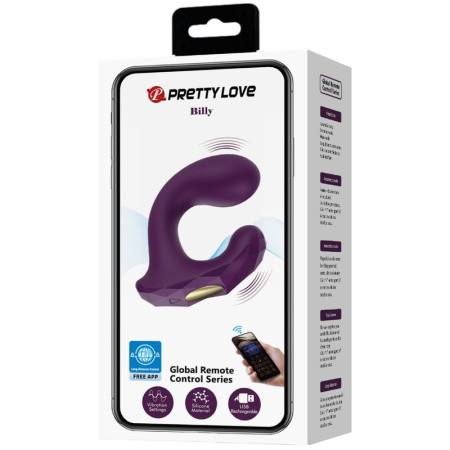 PRETTY LOVE - BILLY VIBRATION REMOTE CONTROL PURPLE - FREE APP