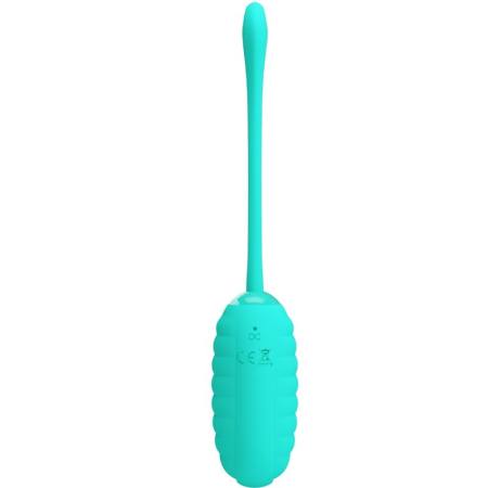 PRETTY LOVE - KIRK RECHARGEABLE VIBRATING EGG AQUA GREEN